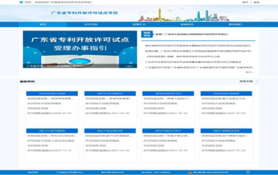 廣東省專利開放許可信息發布專區正式上線運行，推動公共資源交易運行技術服務